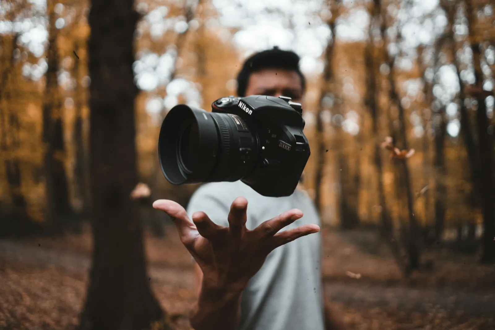 Professional camera on a shoot